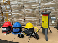 Ensemble complet de casque respiratoire de sablage avec système de filtre respiratoire et régulateur Kit de casque de sablage pour la protection