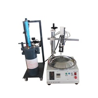 Robot distributeur de colle automatique à tête unique et quatre stations pour ampoules LED, type rotatif circulaire
