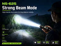 Lampe torche LED portable EDC, résistante à l'eau IP65, 7 modes d'éclairage, mise au point réglable, camping, alliage d'aluminium, rechargeable