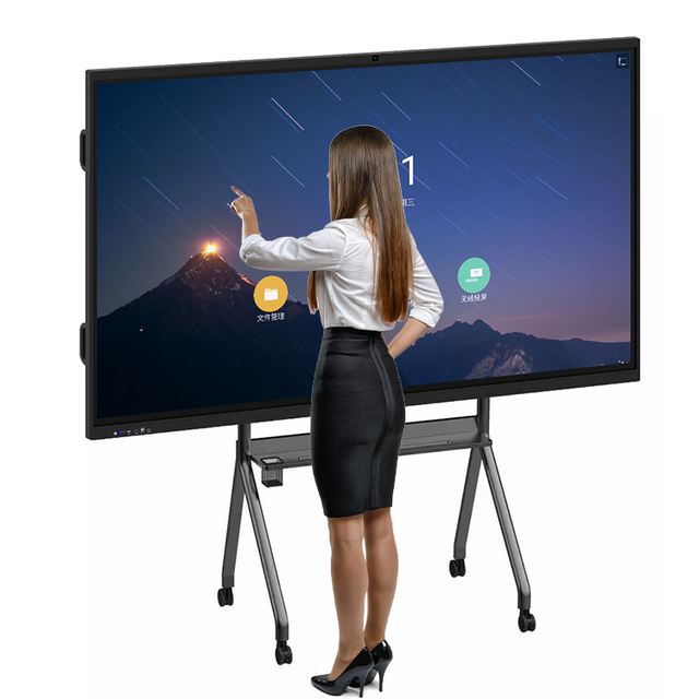 55inch Interactive Boards Education Smart Whiteboard 4K Touch Screen 982/61/4+32G Interactive Display Flat Panel for School