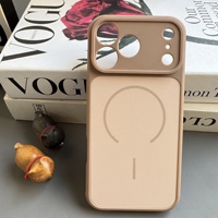 Coque de téléphone magnétique dissipant la chaleur pour iPhone 17 Pro Max, bicolore givrée en TPU+PC, compatible 17 Pro
