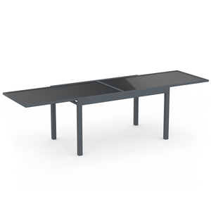 Set <span class=keywords><strong>da</strong></span> Pranzo <span class=keywords><strong>da</strong></span> Giardino Durevole <span class=keywords><strong>da</strong></span> <span class=keywords><strong>Esterno</strong></span> con Tavolo Allungabile <span class=keywords><strong>in</strong></span> Alluminio e Piano <span class=keywords><strong>in</strong></span> <span class=keywords><strong>Legno</strong></span> Sintetico - Product Image 3