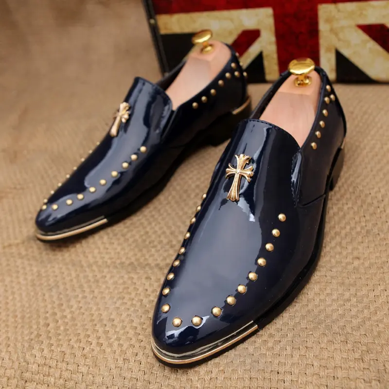 Fashion Cheap Men Leather Shoes Wedding Loafers New Design Casual Dress Shoes For Men