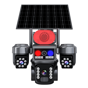 Yahong 8W Solar Security Camera Triple Lens 3-Screen 4G WIFI <strong>Wireless</strong> <strong>CCTV</strong> 8-Battery AI PIR Humanoid Detection for Farm Ranch - Product Image 6