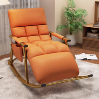 Fauteuil à Bascule Moderne pour Salon et Détente, Confortable avec Structure Métallique, Vente en Gros de Meubles de Chambre - Chaise Longue Pliante