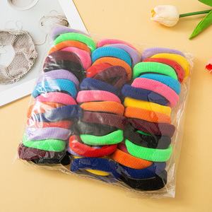 ยางรัดผม IFOND แบบปรับแต่งได้ 48 ชิ้น/แพ็ค ขนาด 6.5 ซม. สีผสม ยืดหยุ่นไร้รอยต่อ สำหรับผู้ใหญ่และนักเรียน ยางรัดผมนุ่ม - Product Image 6