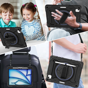 Rugged chống sốc bảo vệ Bìa trường hợp đối với <span class=keywords><strong>iPad</strong></span> Pro 11 2024 Trường hợp với chủ cho trẻ em Tablet trường hợp đối với <span class=keywords><strong>iPad</strong></span> 11 inch M4 2024 - Product Image 4