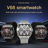 Reloj Inteligente V68 con Tarjeta SIM, Pantalla AMOLED HD de 2.13'', Resistente al Agua IP67, Monitor de Sueño, Recordatorio de Llamadas, Sistema Operativo Dual Android e iOS