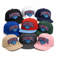 Casquette de baseball structurée à six panneaux avec broderie 3D personnalisée, visière plate, style streetwear, fabricant de casquettes OEM ODM sous marque privée