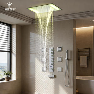Ensemble de douche multifonctionnel de luxe en acier inoxydable, tête de douche encastrée pressurisée, essentiel pour la salle de bain - Product Image 6