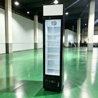 Réfrigérateur de présentation vertical haut de gamme YUANDA avec porte vitrée, acceptant logo personnalisé, pour magasin de proximité