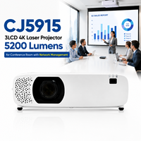 Projecteur laser 4K 3LCD CJ5915 pour salle de conférence, 5200 lumens avec contrôle Pjlink
