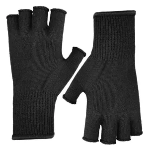 Best & Wecan Thermal Breath able Weiche Woll handschuhe & Fäustlinge Finger lose gestrickte Merinowolle handschuhe
