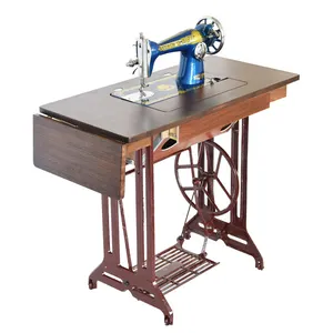 中国工厂老式传统家用面料服装机械带餐桌的JA家用缝纫机最优惠价格