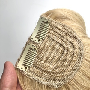 <span class=keywords><strong>Frange</strong></span> de cheveux naturels émoussés à Base de Machine <span class=keywords><strong>brune</strong></span> - Product Image 3