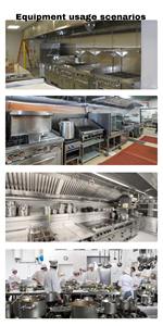 فرن بخاري تجاري جديد يعمل بالغاز والكهرباء، متعدد الوظائف، بـ 4 صواني، يعمل بالهواء الساخن والرش، مع تحكم رقمي - Product Image 6