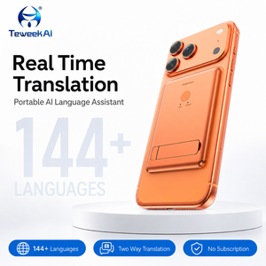 Auricolari Traduttori Intelligenti T1 AI, Traduzione in Tempo Reale Online e Offline, Registrazione, 150 Lingue, Wireless, per Viaggi d'Affari, Neri - Product Image 2