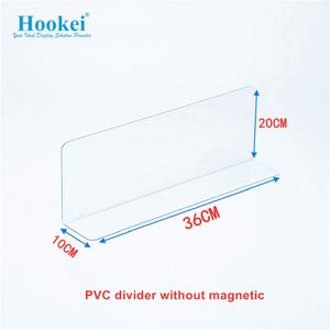 Venta al por mayor de productos de plástico PET en forma de L divisor de estante magnético para supermercado de comestibles - Product Image 3