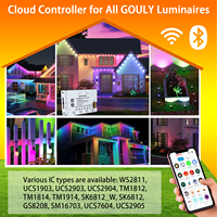 Controlador de Luces LED Pixel, Sistema de Control LED Inteligente con Wifi y Sincronización Musical RGB, 4 Salidas