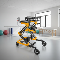Déambulateur Réadaptation Ajustable en Hauteur pour Enfants et Adultes, Entraîneur de Marche pour Paralysie Cérébrale et Hémiplégie avec Siège
