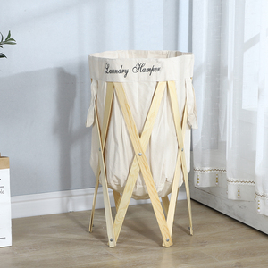 Vestiti scatola di immagazzinaggio organizzatore <span class=keywords><strong>bagno</strong></span> cestino di immagazzinaggio bin legno multifunzione cestino organizer lavanderia contenitore - Product Image 2