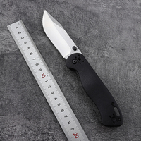 Couteau pliant à 4 positions avec poignée en nylon, lame en acier 3cr13 poli satiné, couteau de camping, couteau de poche pour la randonnée et la chasse