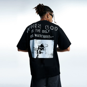 Fabricación al por Mayor de Camisetas Personalizadas Extra Grandes con Impresión Digital por Sublimación 3D de Algodón para Hombre - Product Image 2