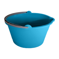 Seau en plastique de 12 L avec bec verseur, pour le lavage, le nettoyage, le lavage à la serpillière, le stockage, la peinture, avec poignée durable