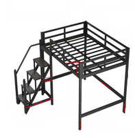 Lit superposé en métal robuste de qualité supérieure, nouvelle conception, taille king, vente chaude, lit simple en métal pour adultes