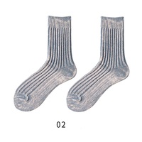Chaussettes décontractées pour hommes, tendance européenne et américaine, en coton respirant, tricotées, fines, avec logo, motifs amusants et créatifs, printemps