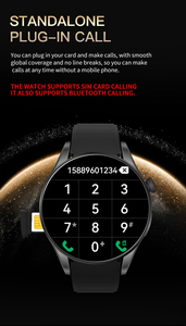 Nouvelle Montre Connectée Circulaire BW16 2026 avec Connexion Sans Fil, Caméra Mobile, Batterie 400 mAh, Appel SIM et Bluetooth, Fonctionne comme un Téléphone-Bracelet - Product Image 4