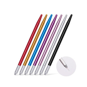 Stylos de tatouage professionnels stérilisés, Machine de maquillage permanente, outils Tebori à sourcils, en aluminium, microblading - Product Image 2