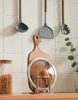 Étagère multifonctionnelle en acier inoxydable à 3 niveaux, écologique, pour planches à découper de 2 cm et 3 cm d'épaisseur, couvercles de casseroles et ustensiles de cuisine