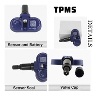 Système de surveillance de la pression des pneus CAREUD sans fil Bluetooth intégré avec valve pour Tesla, batterie Panasonic, autonomie de 5 ans