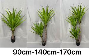 90cm 140cm 170cm màu xanh lá cây nhựa nhân tạo Yucca cảnh quan mô phỏng cây bonsai cây hoa lay ơn cỏ cho giáng sinh trang trí - Product Image 3