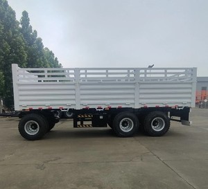 Venta directa de fábrica, barra de tracción de 3 ejes, remolque completo de 40-100 toneladas, remolque de camión completo con Estaca de valla - Product Image 3