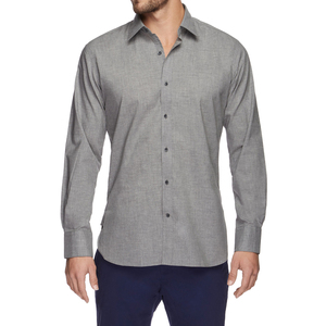 Chemise uniforme homme en coton, prête pour le voyage, manches longues, finition infroissable, design pliable, idéale pour le personnel de bord et le personnel hôtelier - Product Image 1