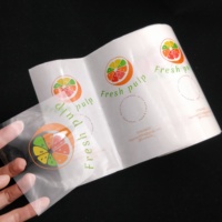 Rouleau d'autocollants BOPP personnalisés avec logo, autocollants transparents blancs écologiques, impression couleur, étiquettes pour verres à bière