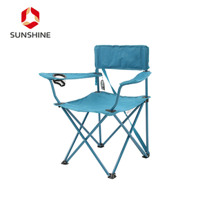 Ghế Cắm Trại Ngoài Trời Lưng Cao Tùy Chỉnh Ghế Bãi Biển Cơ Bản Có Thể Gập Lại Với Giá Đỡ Cốc - Product Image 2