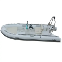 Bateau de pêche d'occasion Zodiac en fibre de verre gonflable de luxe de 390 cm à vendre