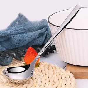 مغرفة بيع من المصنع ، ملاعق مغرفة ذهبية من الفولاذ المقاوم للصدأ ، 2 أونصة. مغرفة مطبخ بصلصة المرق لتقديم الطعام - Product Image 2