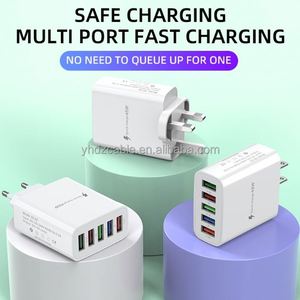 5USB Plug Charger Wall <b>Socket</b> Adapter Type C 5v/2.4A Quick Charging Multi-Ports Power Adapter <b>USB</b> Wall Charger - Product Image 3