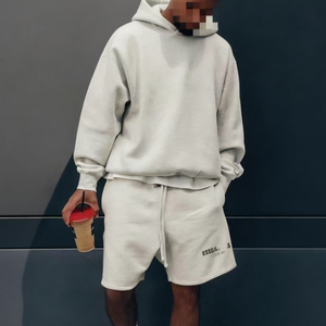 Felpa <span class=keywords><strong>con</strong></span> cappuccio oversize personalizzata unisex invernale <span class=keywords><strong>con</strong></span> ricamo 3D e copriviso - Fear God - Product Image 1