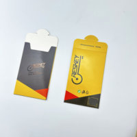 Emballage d'enveloppes en papier enduit écologique avec logo personnalisé pour porte-clés, aimant de réfrigérateur, épingle, emballage cadeau