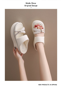 Dép sandal cao gót đế xuồng mùa hè dành cho nữ mới ra mắt, nhiều màu sắc và rất được ưa chuộng - Product Image 6