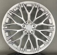 Jantes de voiture forgées monobloc polies sur mesure à rayons multiples 5x114.3 5x112 5x120 5x130 de 18, 19, 20, 21, 22, 23, 24 pouces