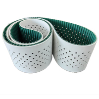 Courroie de transmission dentée en PU avec revêtement en silicone anti-adhésif sans couture pour couches pour adultes, serviettes hygiéniques et convoyeurs