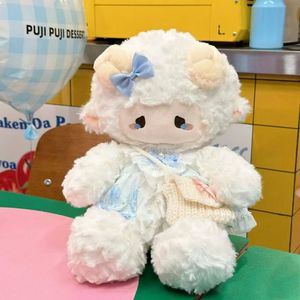 Nouvelle poupée en peluche mouton mignon avec robe, rembourrage en coton PP, poupée de lit pour bébés, cadeau d'anniversaire pour nourrissons - Product Image 1