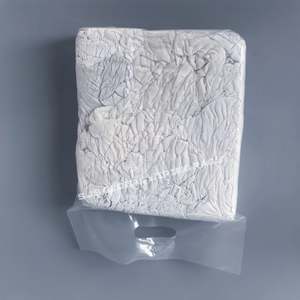 Chiffons de peintre multi-usages 10 lb 10 kg 100% stérilisés en coton blanc, chiffons industriels pour le nettoyage - Product Image 1