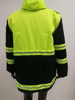 Uniformes d'hiver Vestes de circulation Veste matelassée 100% Polyester Shell pour l'hiver Vêtements longs Longueur Taille personnalisée Marque OEM